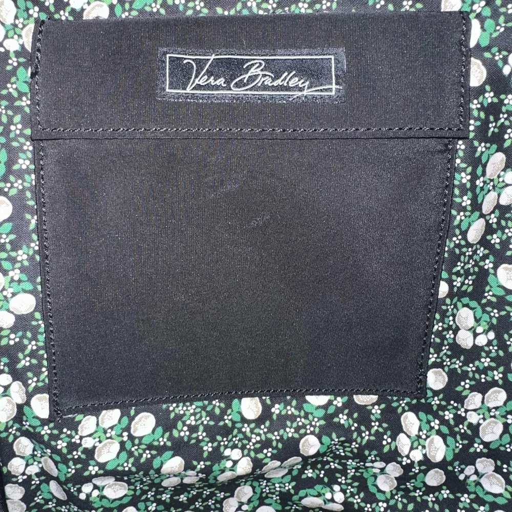 Vera Bradley Laptop Case 17." X 12”" Padded Sleeve Zip Black w/Floral preowned - Picture 3 of 3